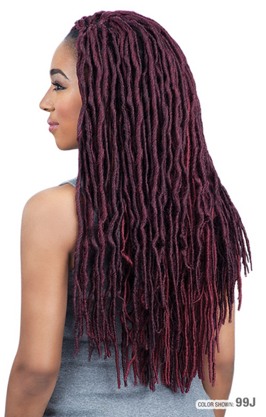 MODEL MODEL 2X Crochet Braid Soft Wavy Faux Loc 18